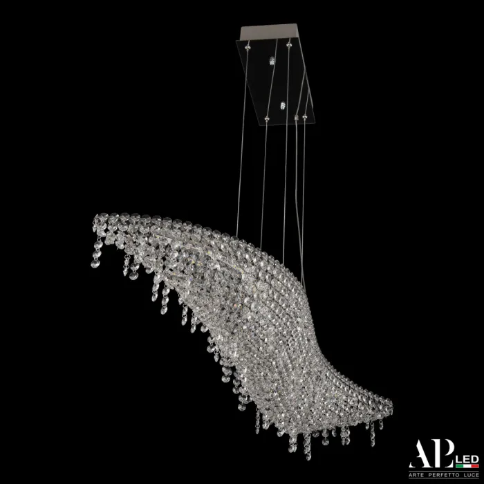 Люстра светодиодная хрустальная SH507.0.80.B.Ni.4000 APL LED от ImperiumLoft