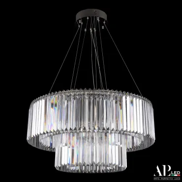Люстра светодиодная хрустальная SH09.73.2D.A.Ni.4000 APL LED