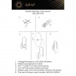 Светильник настенный Aployt Zhulen APL.322.11.05
