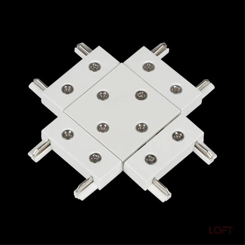 Трековый коннектор питания Х-образный Magnetic track 48 Aployt APL.0181.10.06