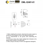 Светильник настенный Omnilux Cennina OML-52401-01 от ImperiumLoft