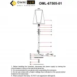 Торшер Omnilux Ligure OML-67505-01 от ImperiumLoft