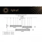 Люстра подвесная Aployt Nicoletta APL.026.03.100 от ImperiumLoft