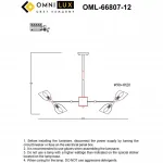 Люстра потолочная Omnilux Onno OML-66807-12 от ImperiumLoft