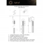 Светильник настенный Aployt Kasia APL.327.21.01 от ImperiumLoft