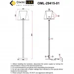 Торшер Omnilux Rimaggio OML-29415-01 от ImperiumLoft