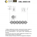 Люстра подвесная Omnilux Cedrello OML-68803-06 от ImperiumLoft
