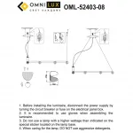 Люстра подвесная Omnilux Cennina OML-52403-08 от ImperiumLoft