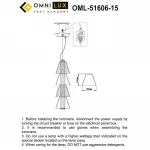 Светильник подвесной Omnilux Sogna OML-51606-15 от ImperiumLoft