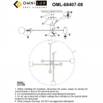 Люстра потолочная Omnilux Kerbors OML-68407-08 от ImperiumLoft