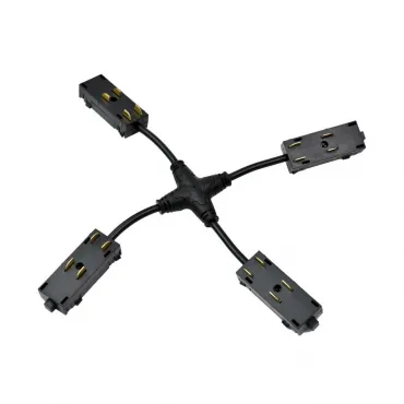 Трековый коннектор питания Х-образный Magnetic track 220 Aployt APL.0280.00.05