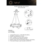 Подвесная люстра Aployt Klarissa APL.072.33.08