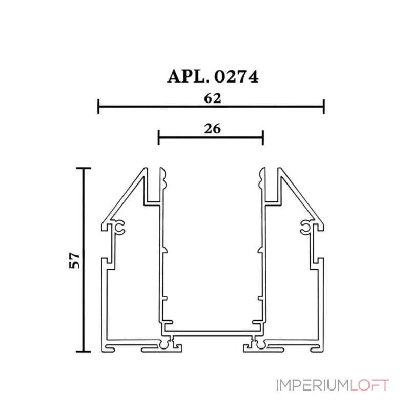 Трековый шинопровод 3м Aployt Magnetic track 220 APL.0274.10.300