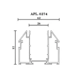 Трековый шинопровод 3м Aployt Magnetic track 220 APL.0274.10.300