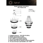 Подвесная люстра Aployt Arianna APL.793.03.105