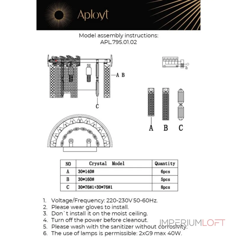 Настенный светильник Aployt Elouisa APL.795.01.02 Настенный светильник Aployt Elouisa APL.795.01.02