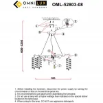Люстра подвесная Omnilux Cavriglia OML-52803-08 от ImperiumLoft