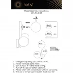 Светильник настенный Aployt Letizia APL.314.01.03 от ImperiumLoft