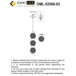 Светильник подвесной Omnilux Pancone OML-52506-03 от ImperiumLoft