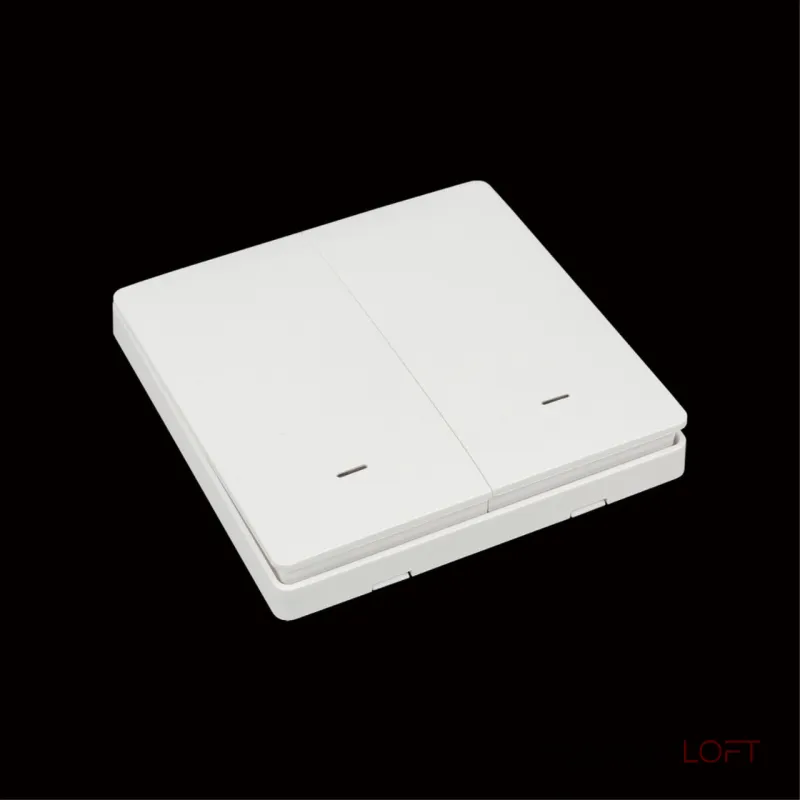 Выключатель двухклавишный Aployt Magnetic track 220 APL.0190.00.02 Выключатель двухклавишный Aployt Magnetic track 220 APL.0190.00.02