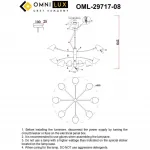 Люстра на штанге Omnilux Mearino OML-29717-08