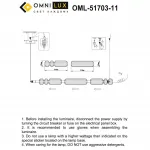 Люстра подвесная Omnilux Gavignano OML-51703-11 от ImperiumLoft