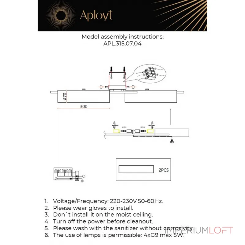 Потолочный светильник Aployt Lusia APL.315.07.04 Потолочный светильник Aployt Lusia APL.315.07.04