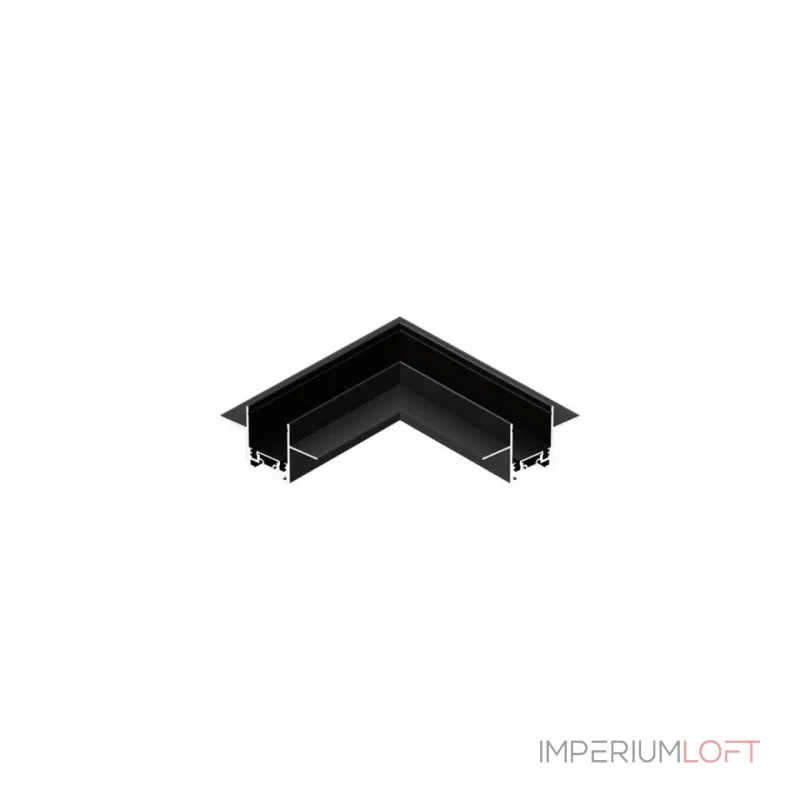 Трековый соединитель угловой плоский встраиваемый Magnetic track 48 Aployt APL.0182.00.04