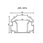 Трековый шинопровод 3м Aployt Magnetic track 220 APL.0276.00.300
