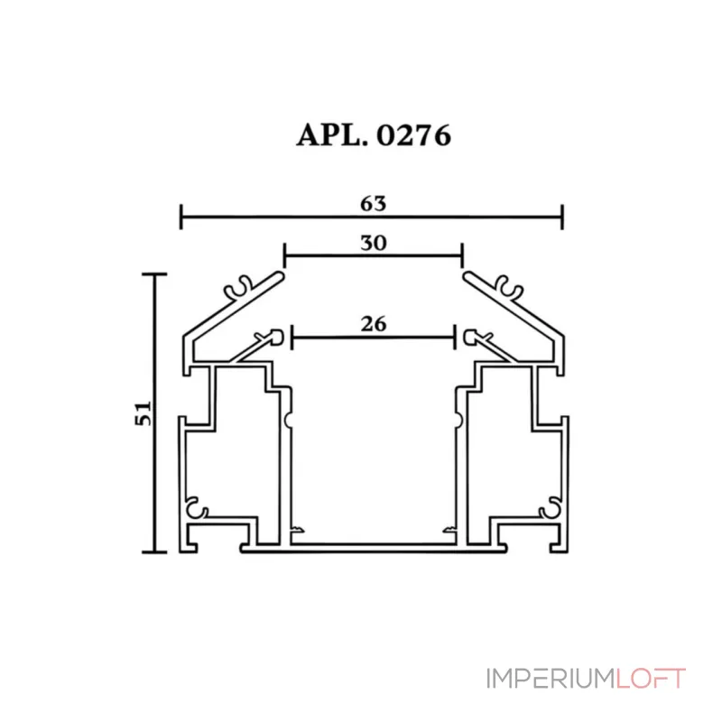 Трековый шинопровод 3м Aployt Magnetic track 220 APL.0276.00.300