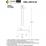 Подвесной светильник Omnilux Noci OML-29816-02