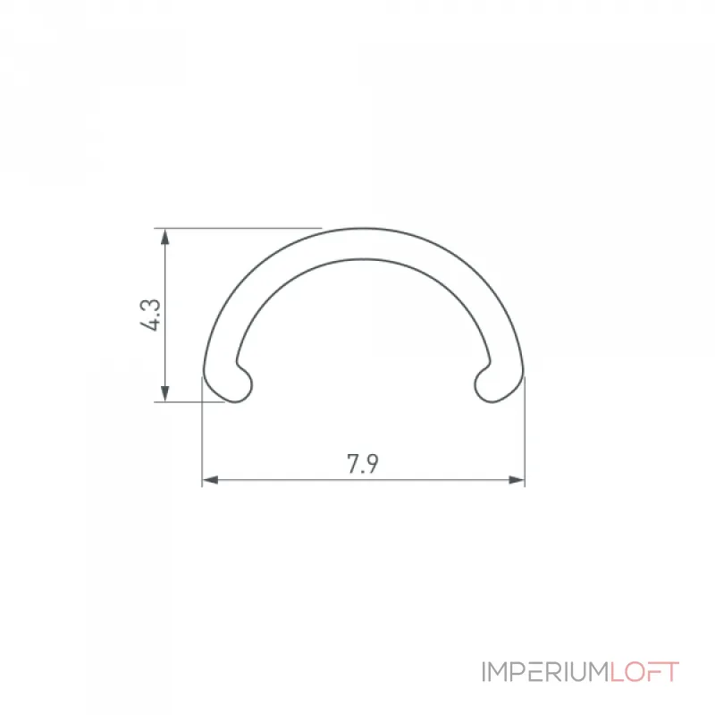 Arlight Экран ARH-ROUND-D8-2000 Round Opal 036326