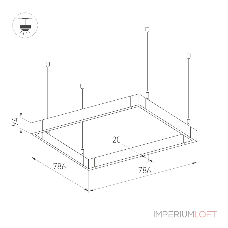 Arlight Светильник ALT-LINEAIR-QUADRAT-FLAT-UPDOWN-DIM-785-110Вт Warm3000 BK 100 deg 230В IP20 040634 Arlight Светильник ALT-LINEAIR-QUADRAT-FLAT-UPDOWN-DIM-785-110Вт Warm3000 BK 100 deg 230В IP20 040634
