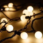 Arlight Светодиодная гирлянда ARD-BALL-CLASSIC-D23-10000-BLACK-80LED WARM 230В 3.5Вт Ardecoled IP65 025617