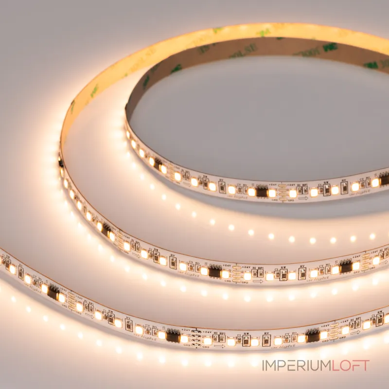 Arlight Светодиодная лента SPI-A120-10mm 24В Warm2700-PX6-BPT 11 В/м IP20 2835 5м 049437