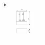 Arlight Светильник LGD-SIGN-WALL-S150x200-3Вт Warm3000 RS 148 deg 230В IP54 030022