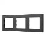 Рамка алюминиевая FRM-PRESTO-ALS-3-BK Arlight 043857