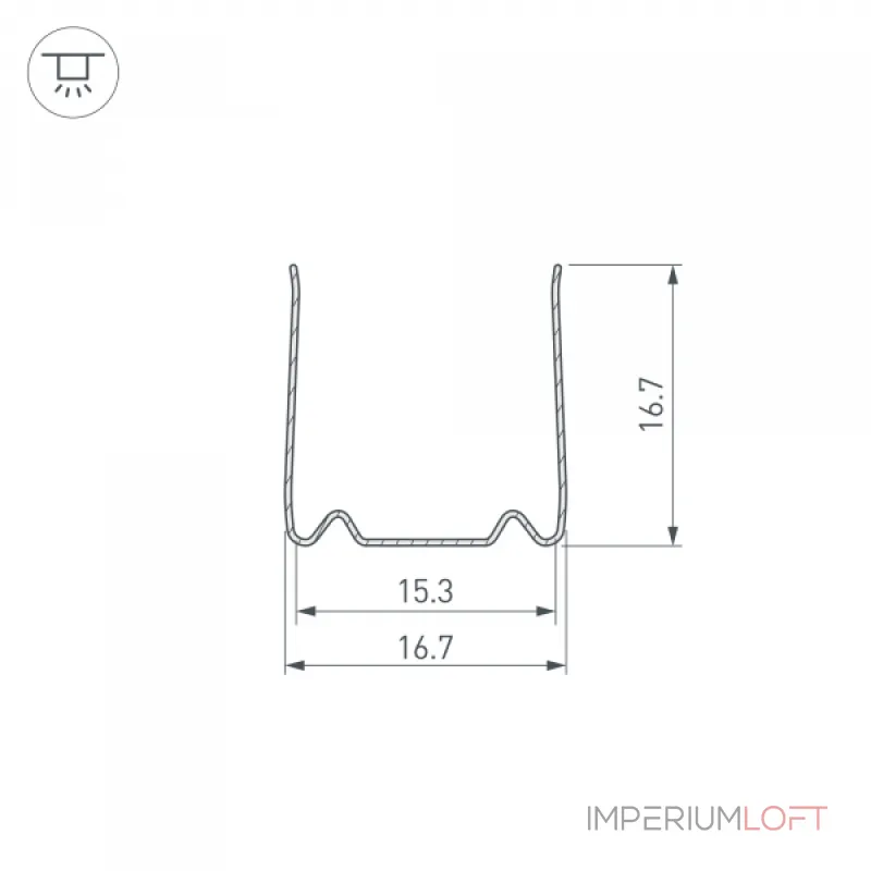 Arlight Профиль гибкий ARL-MOONLIGHT-1515-3D-2x500 ANOD Алюминий 029421 Arlight Профиль гибкий ARL-MOONLIGHT-1515-3D-2x500 ANOD Алюминий 029421