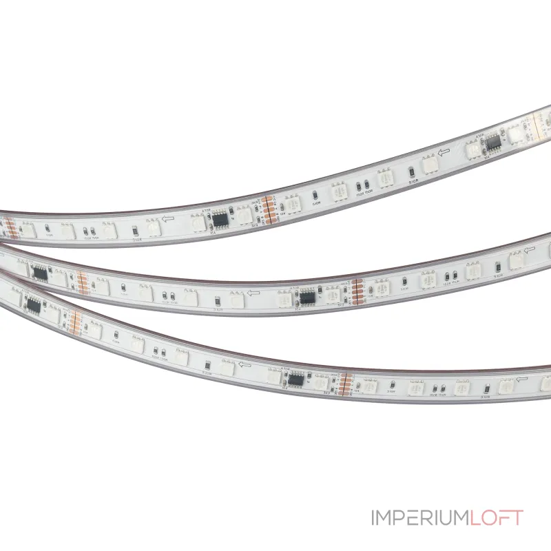 Arlight Лента герметичная DMX-PS-B60-12mm 24В RGB-PX6 14 В/м IP67 5060 5м 039182