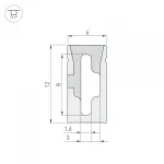 Arlight Силиконовый профиль WPH-FLEX-0612-SIDE-S8-10м WHITE Силикон 040825
