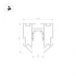 Arlight Трек встраиваемый MAG-ORIENT-TRACK-2653-STR-G-2000 BK IP20 046702