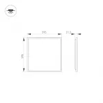 Arlight Светильник DL-TITAN-S600x600-40Вт White6000 WH 120 deg CRI90 230В IP40 038423(1)