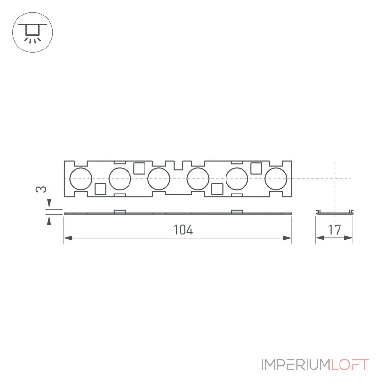 Arlight Экран линзованный SL-LINE-W20-30deg-540 041791