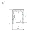 Arlight Профиль ARH-MICRO-0507-2000 ANOD Алюминий 036399