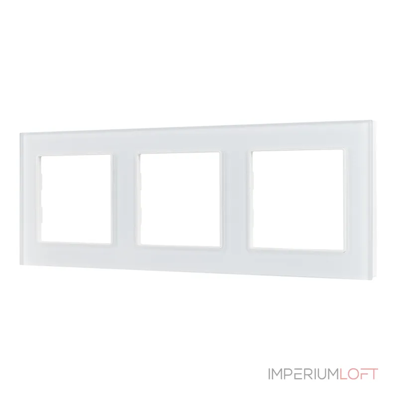 Рамка стеклянная FRM-GLARE-GS-3-WH Arlight 043799 Рамка стеклянная FRM-GLARE-GS-3-WH Arlight 043799