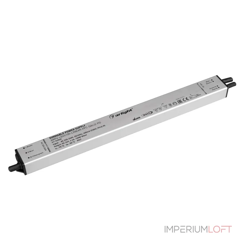 Arlight Блок питания ARPV-LG24100-LINEAR-PFC-DALI2-PD 24В 4.2A 100Вт IP67 033540