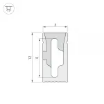 Arlight Силиконовый профиль WPH-FLEX-0612-SIDE-S8-10м WHITE Силикон 040825