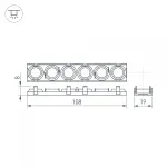 Arlight Экран линзованный SL-LINE-W20-30deg-540 041791