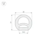 Arlight Силиконовый профиль WPH-FLEX-D20-TOP-S10-5м WHITE Силикон 040272