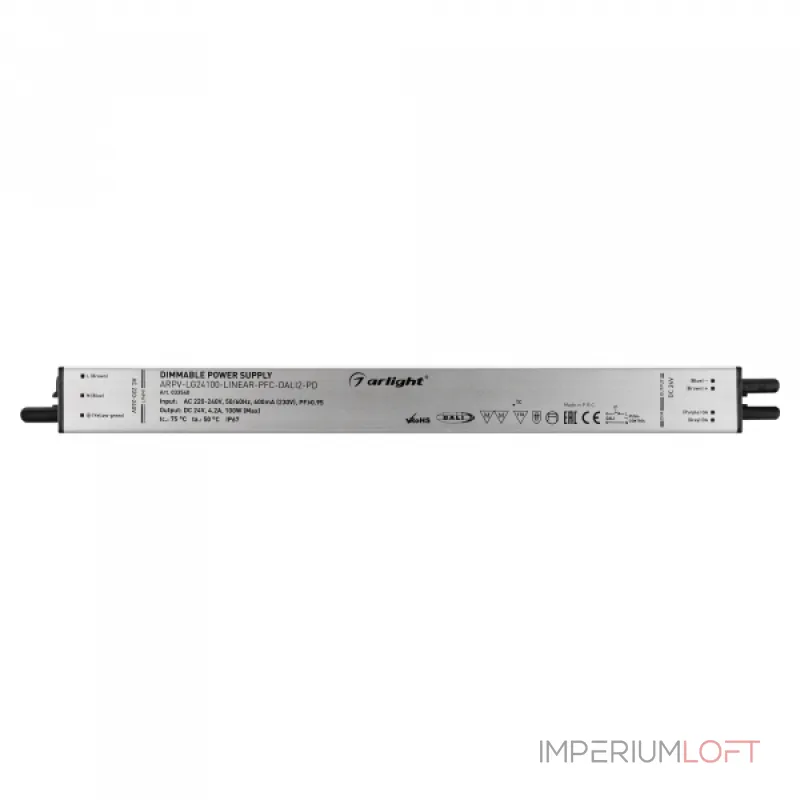 Arlight Блок питания ARPV-LG24100-LINEAR-PFC-DALI2-PD 24В 4.2A 100Вт IP67 033540